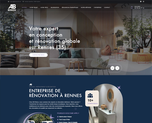 Création de sites internet sur Rennes et référencement naturel et seo réalisés par pensons digital