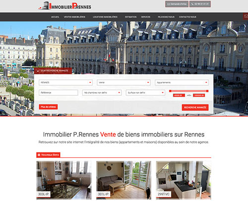 Création de sites internet sur Rennes et référencement naturel et seo réalisés par pensons digital